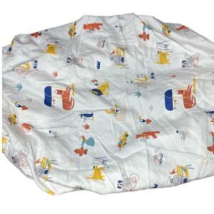 Brooklinen baby crib sheet animals cartoon musical zoo bedding